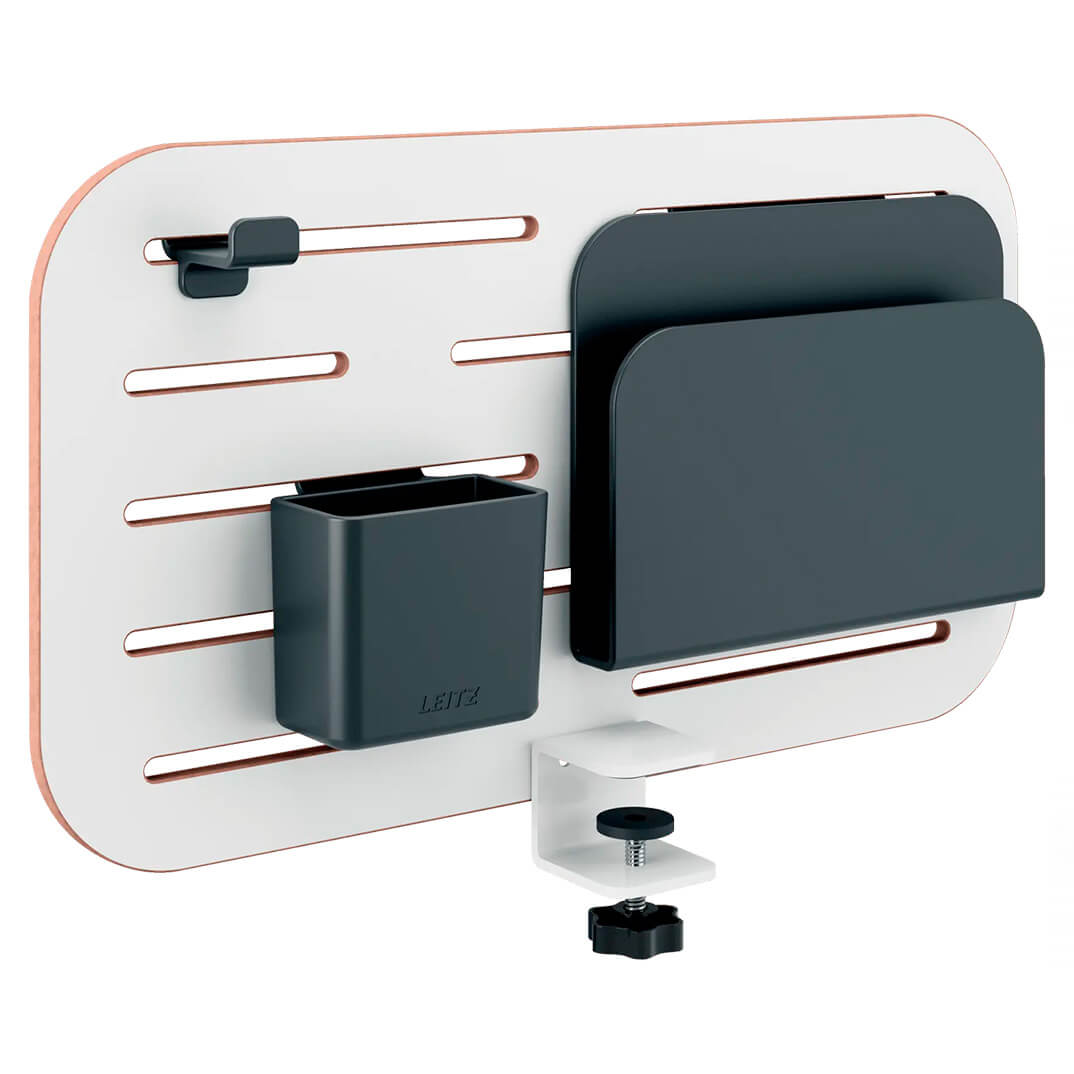 Organitzador panell perforat amb accessoris gris