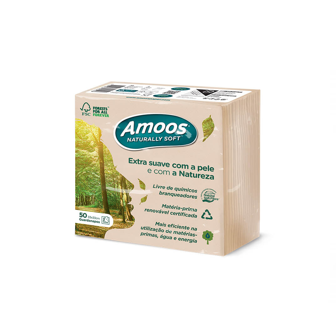Servilletas Naturally Soft 2 capas 40x40 p50
