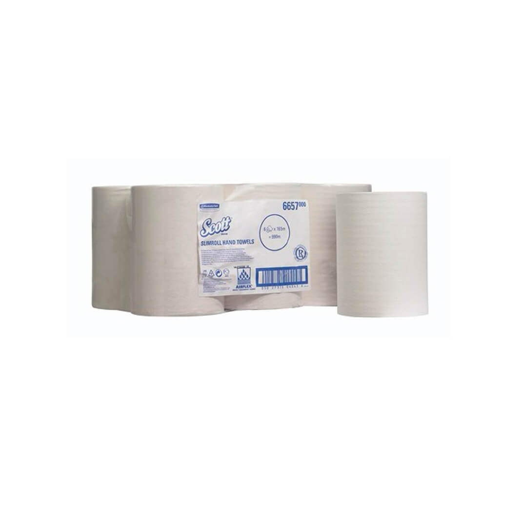 Pack 6 rollos toallita secamanos Scott Slimroll