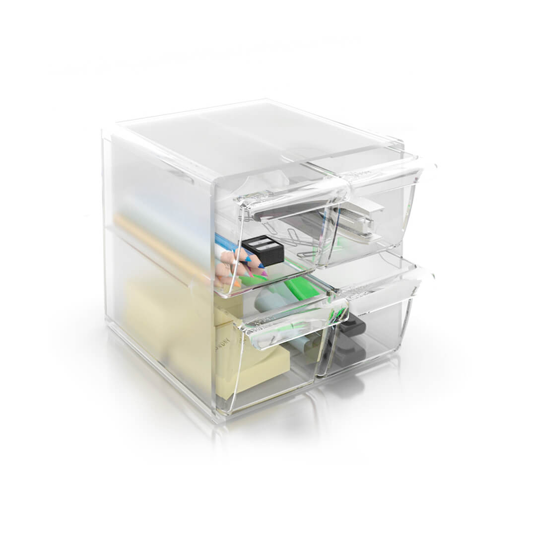 Organitzador Archivo 2000 4 calaixos mini transpar