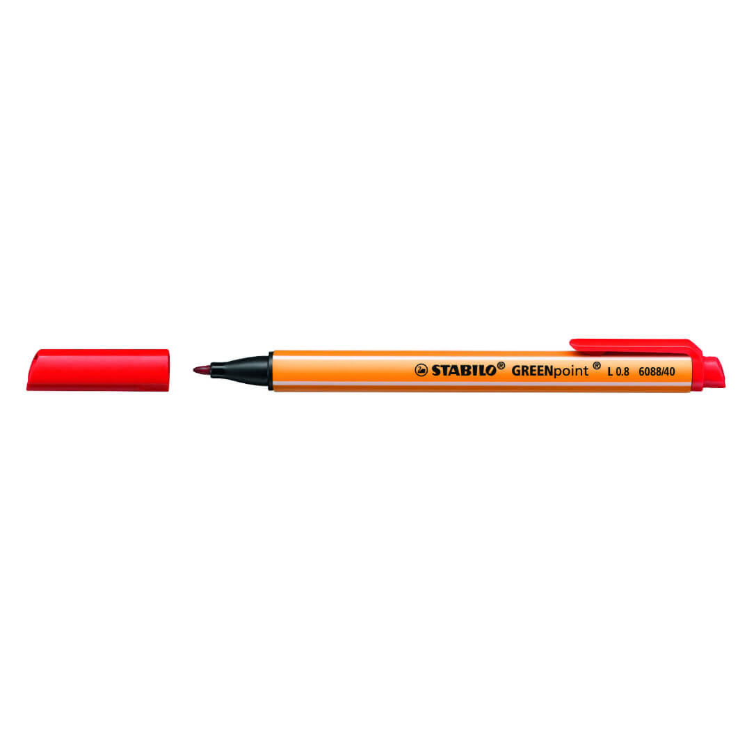 Rotulador GREENpoint rojo