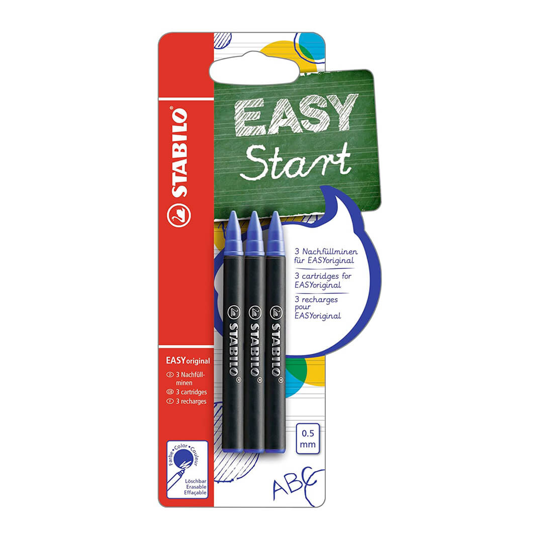 Pack 3 cartutxos Stabilo ® EASYoriginal blau 0.5mm