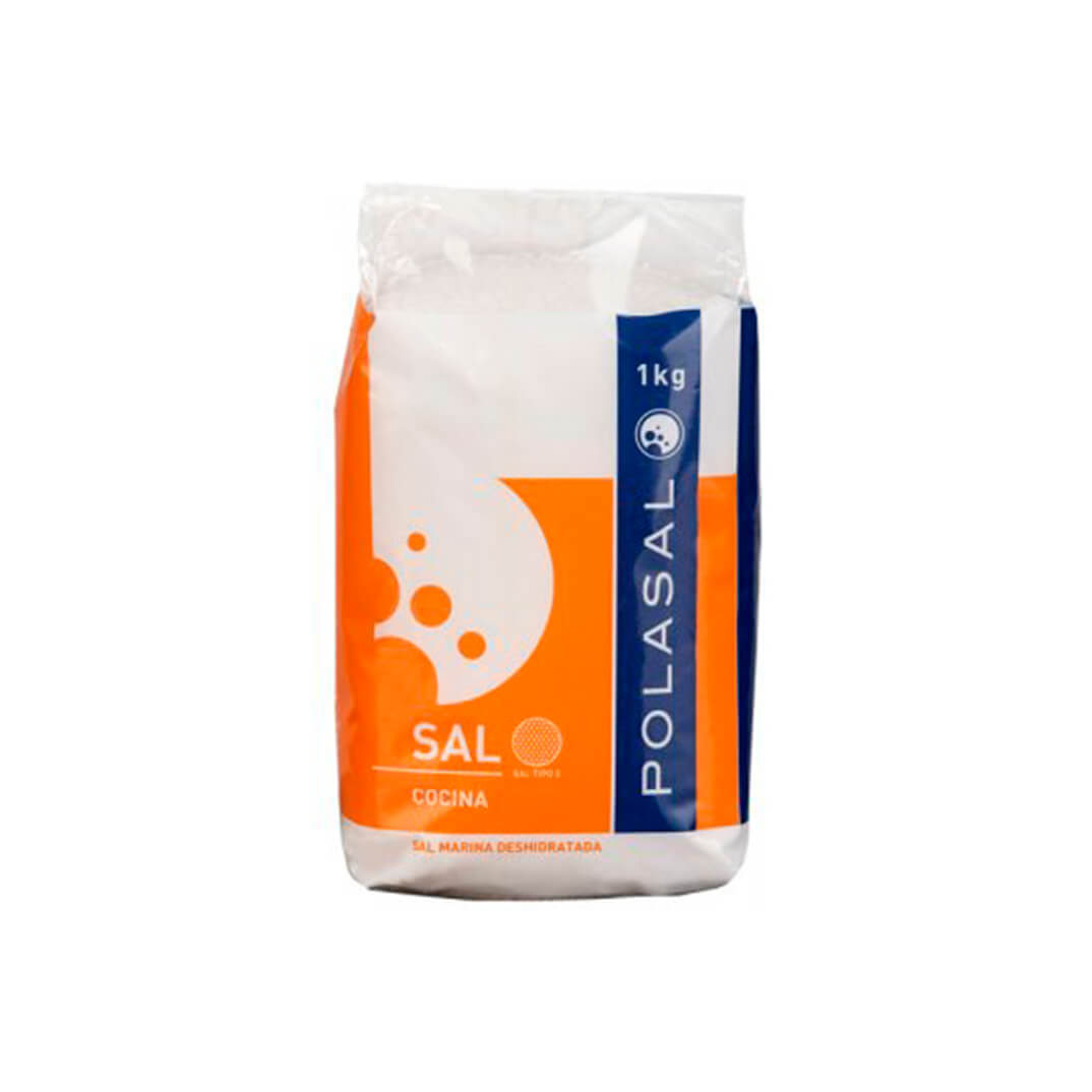 Paquete 1 kg Sal marina fina