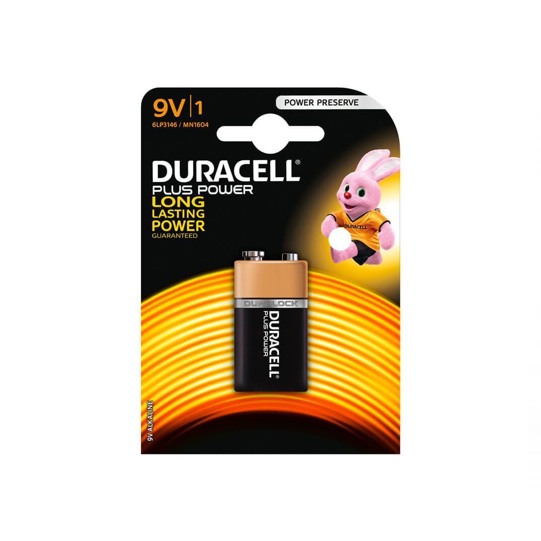 Pila alcalina Duracell Plus Power 9V
