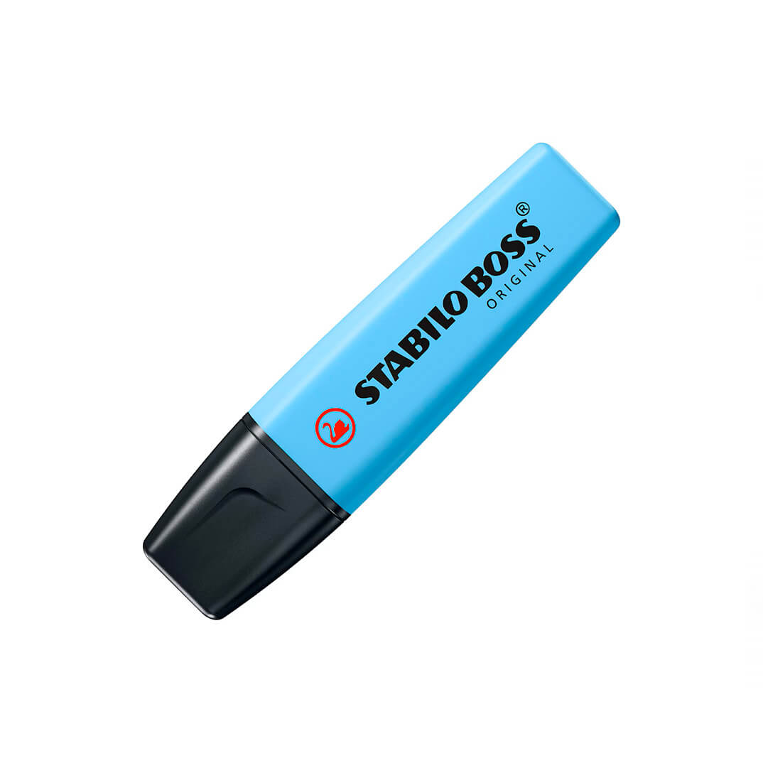 Marcador Stabilo Boss original azul ventoso