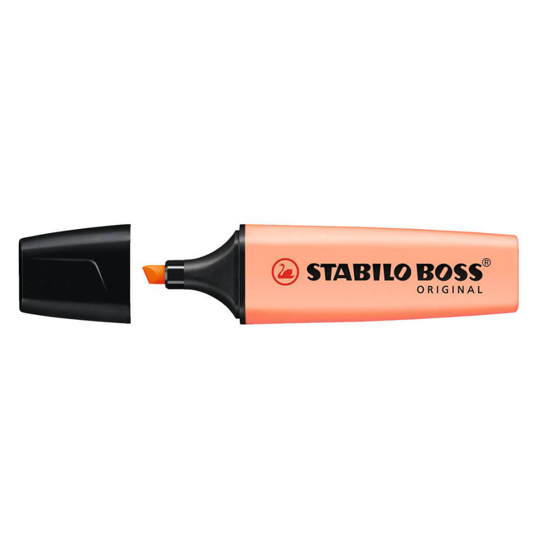 Marcador Stabilo Boss original pastel melocotón