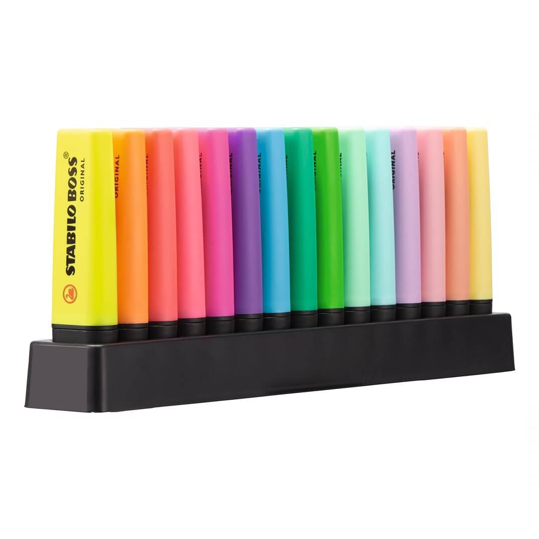 Marcador Stabilo Boss Set de escritorio (15u)