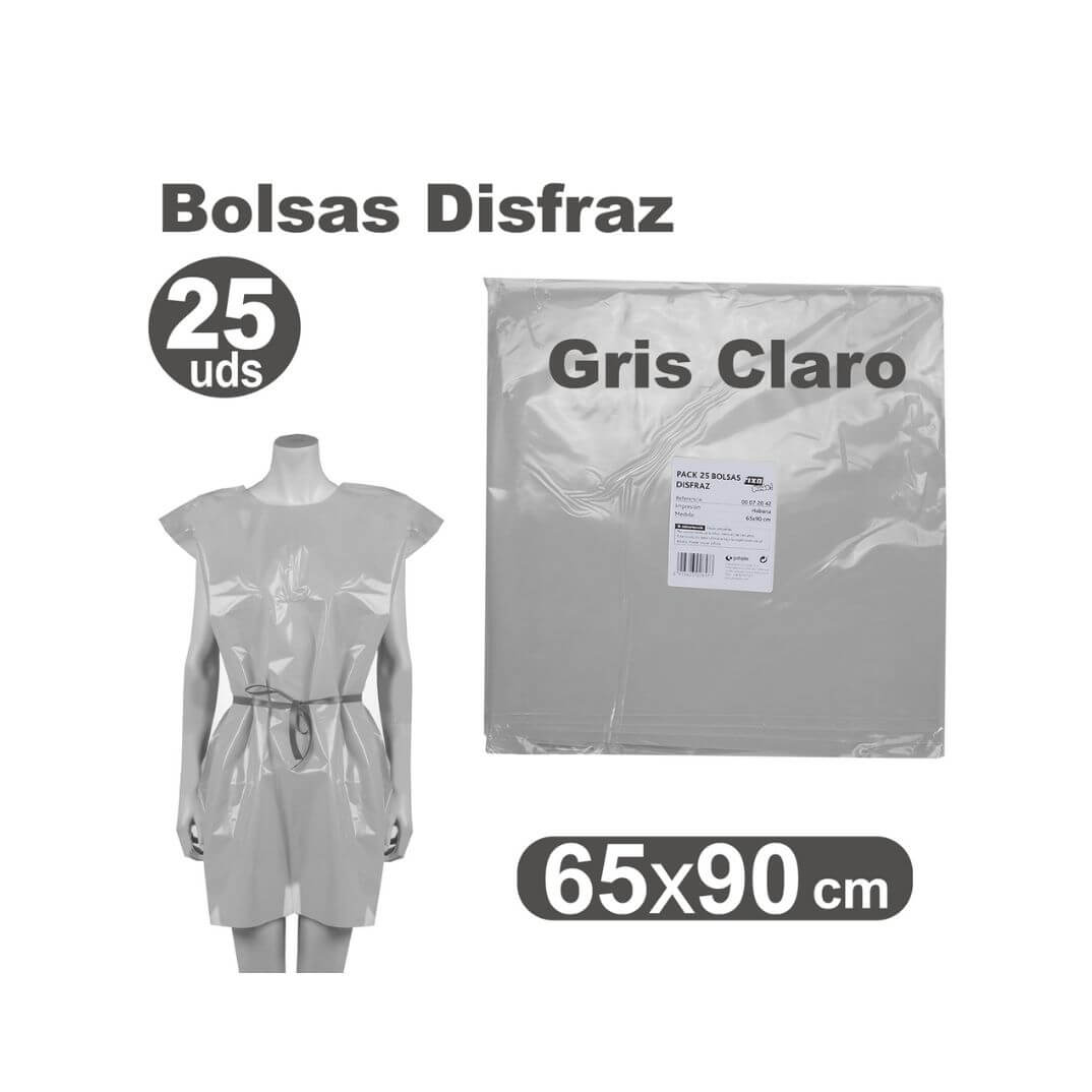Pack 25 bosses de disfresses 65 x 90cm gris