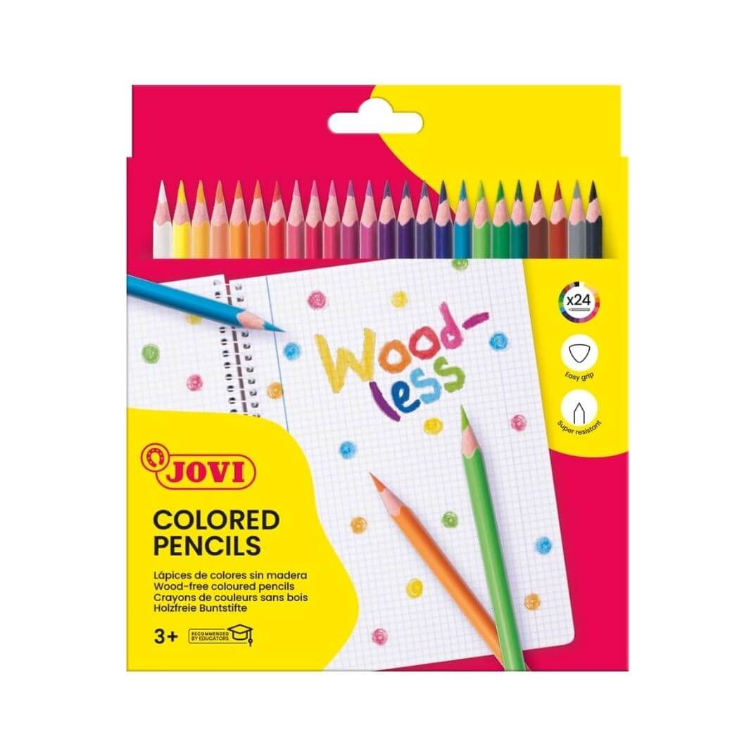Woodless Pencils caixa 24 llapis triangle Jovi