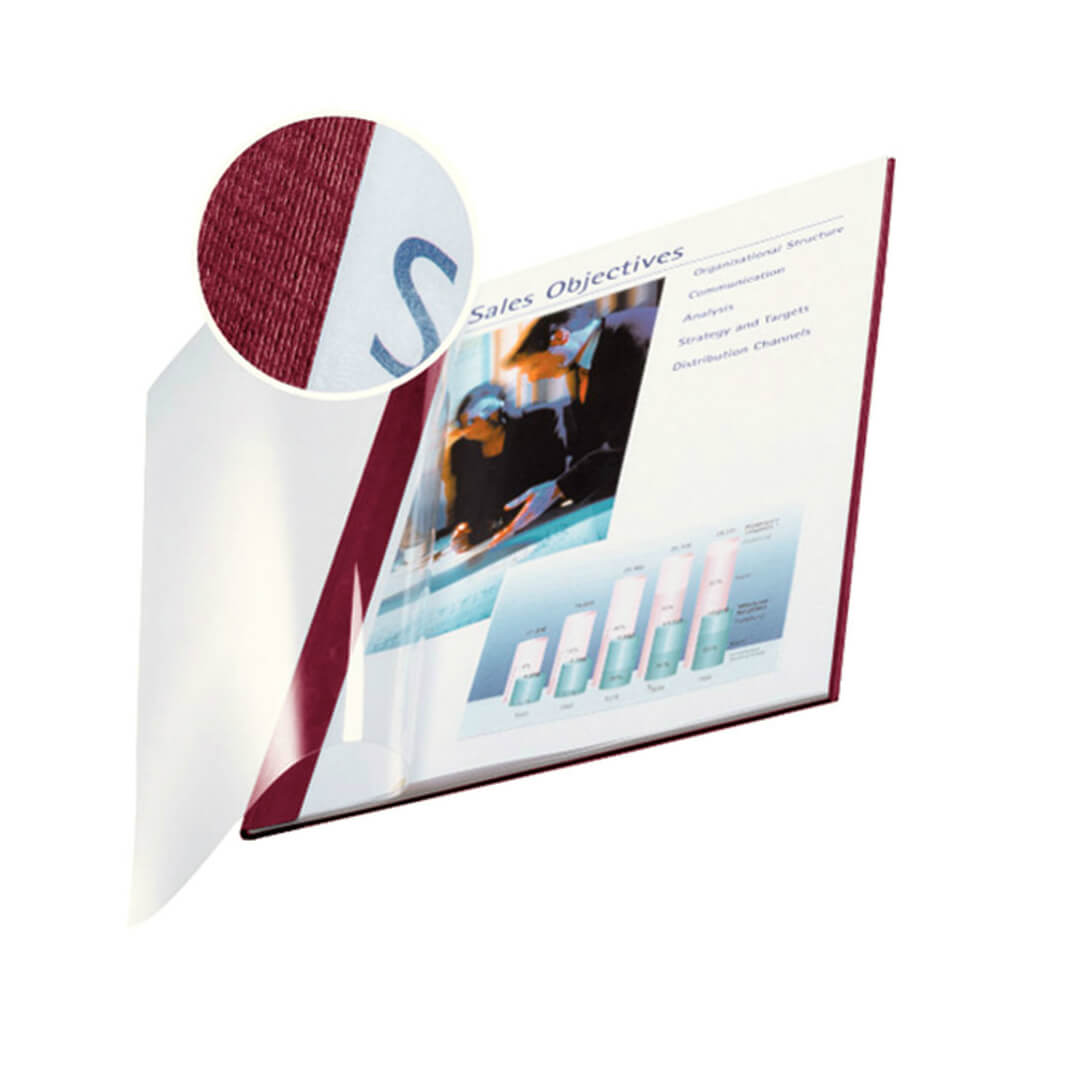 Pack 10 tapes Leitz flexible trans.7mm bordeos
