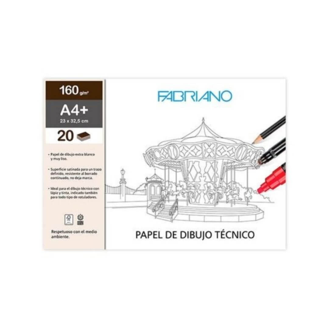 Minipack10F dibuix lineal Fabriano A4