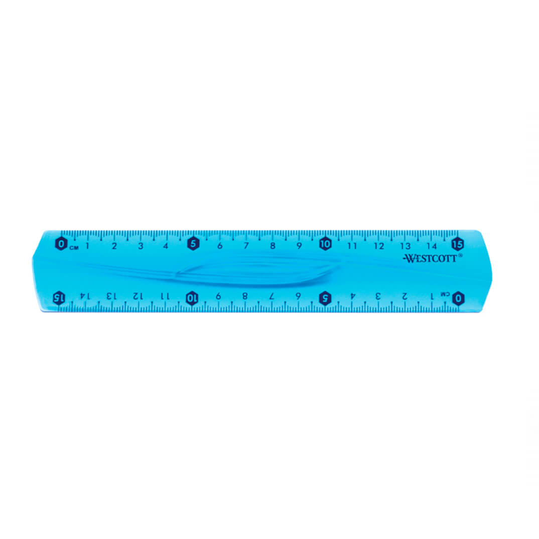Regla de plástico flexible 15cm