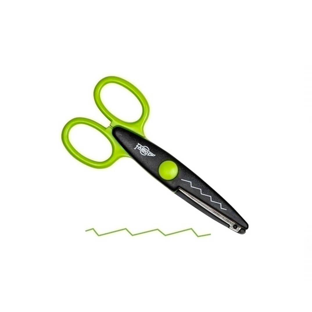 Tijeras dentadas Faibo Zig Zag 13 cm