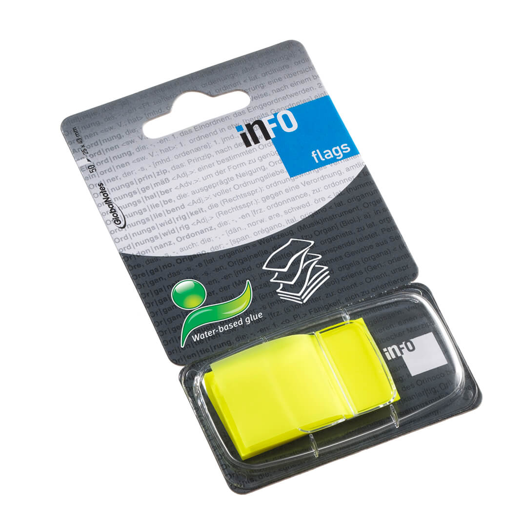 Banderetes dispensador 50 u color groc