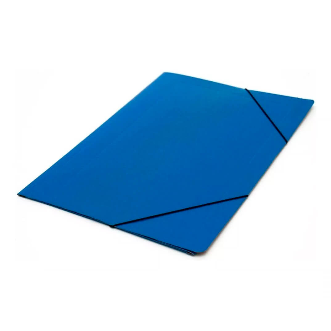 Carpeta cartró gomes Foli sense bossa blava