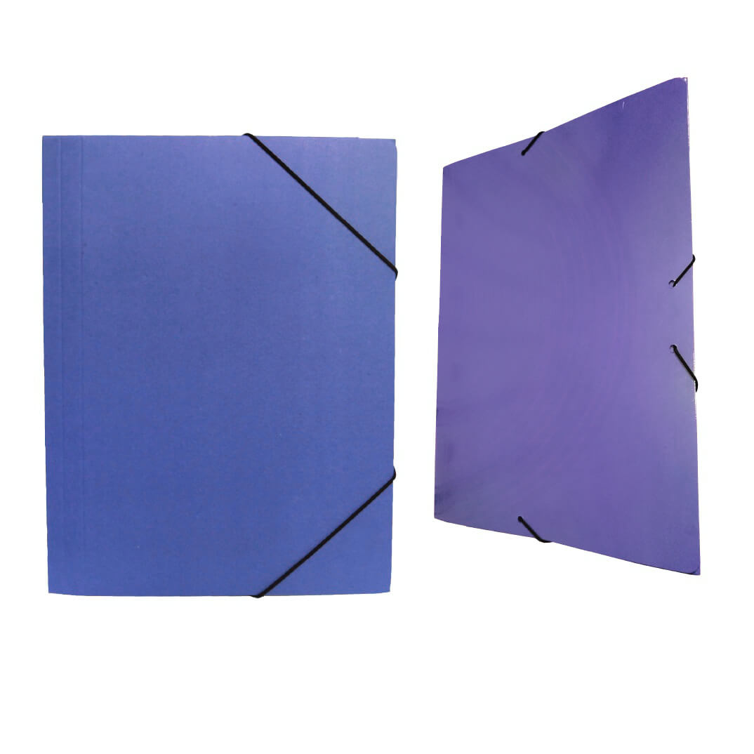 Carpeta cartró Folio amb bossa blava