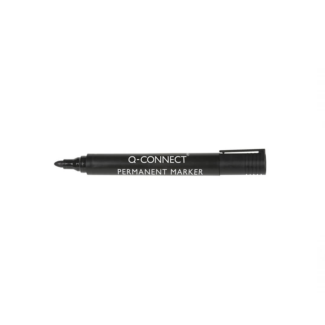 Rotulador permanente Q-Connect 3mm negro