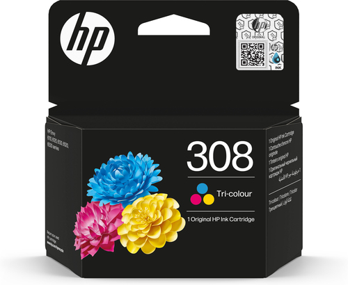 HP Cartucho 308 tricolor 120 copias