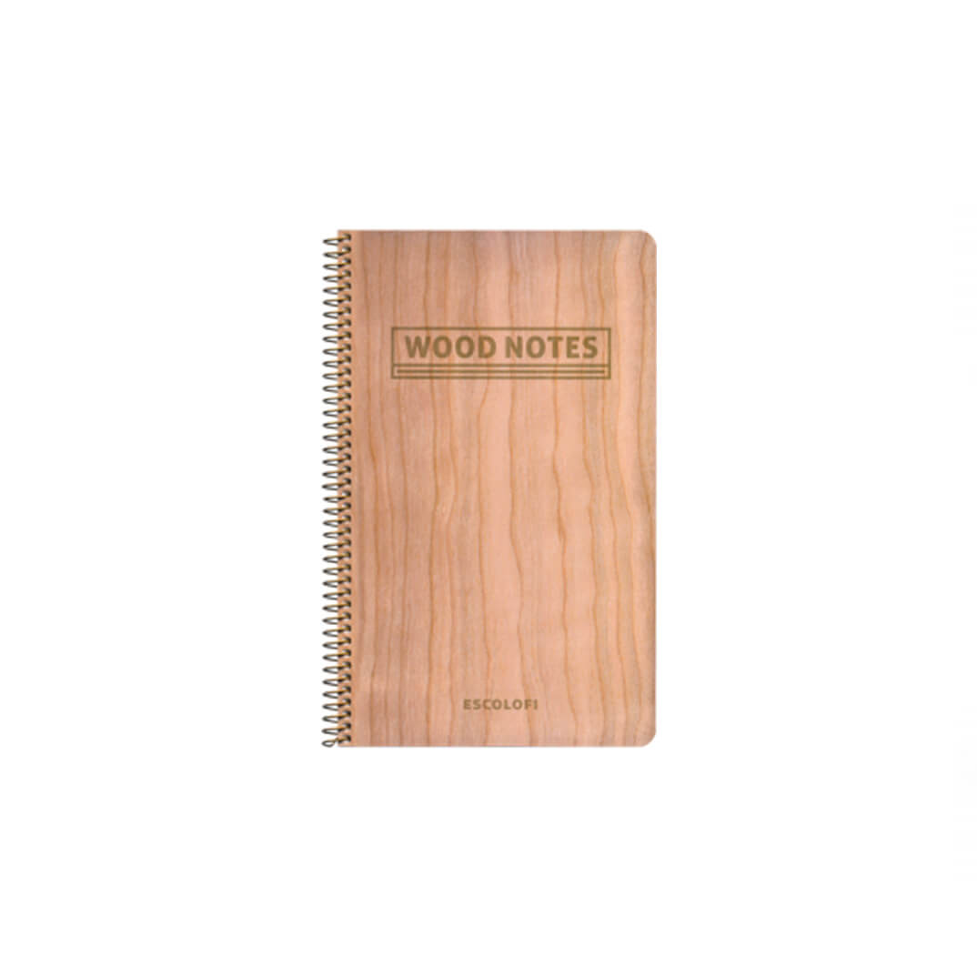 Quadern Wood Notes espiral llis 90x140mm 70f
