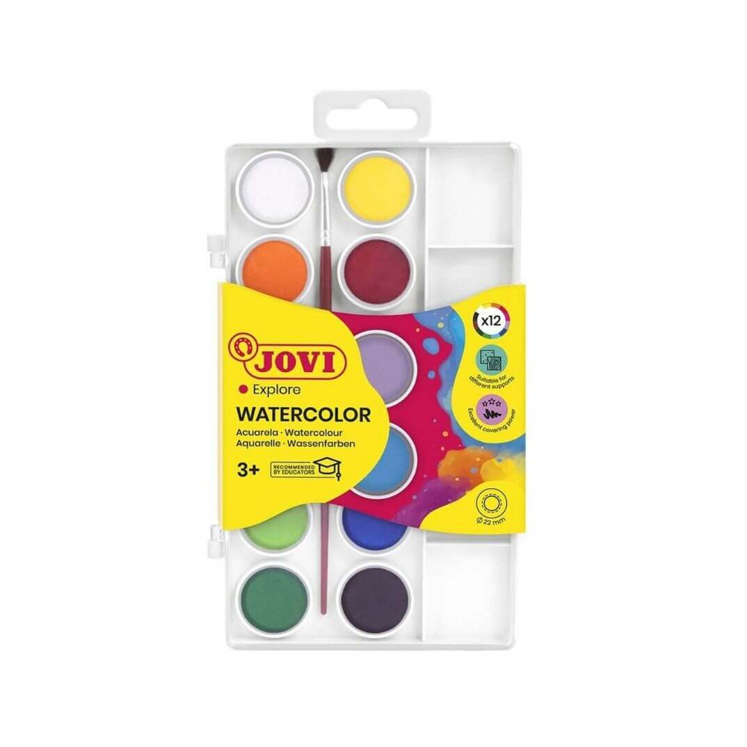 Aquarel.les Jovi 22ml colors variats 12 pastilles