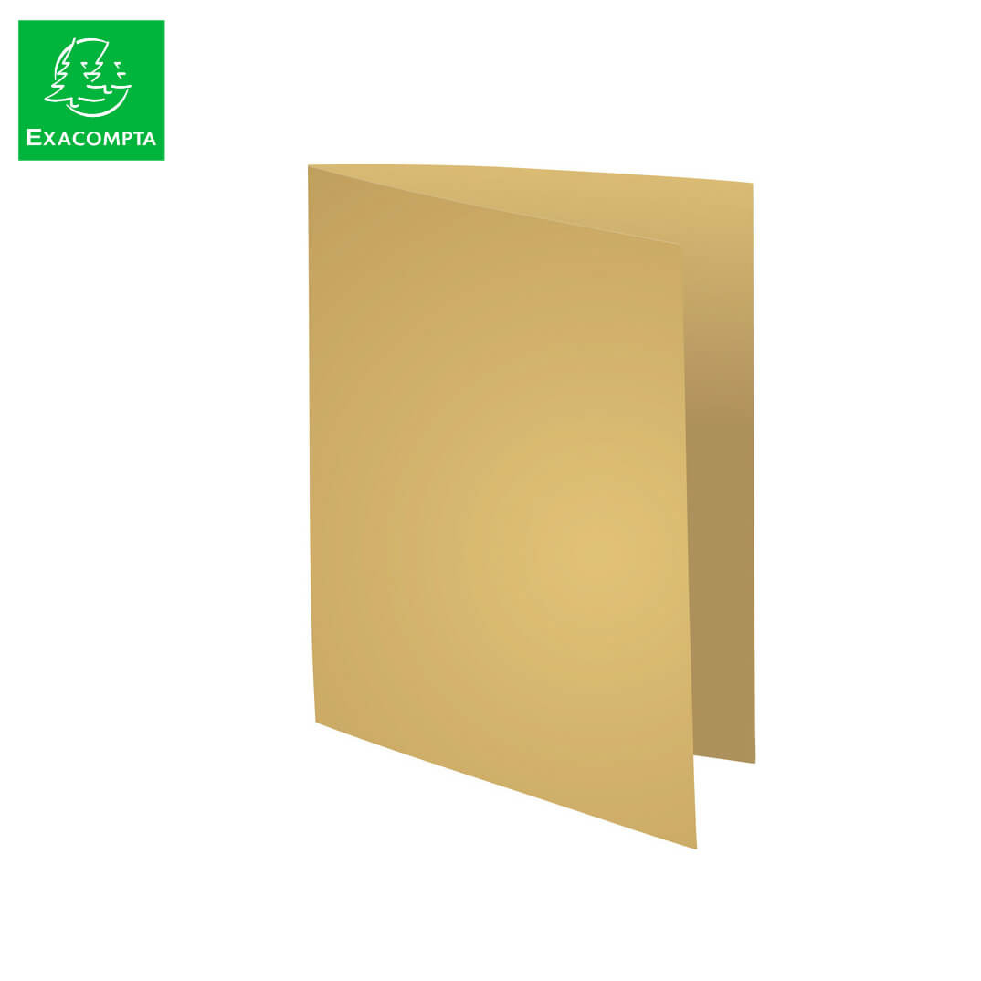 Pack 100 subcarpetas A4 80g color caramelo