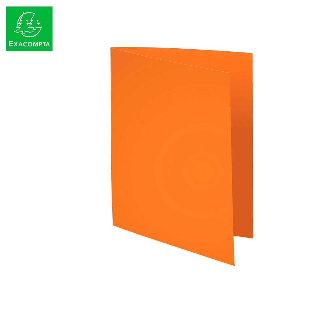 Pack 100 subcarpetes A4 80g color taronja