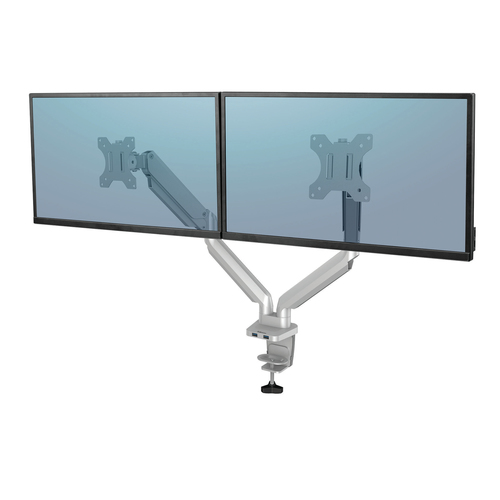 Brazo para monitor doble Platinum Series Plata