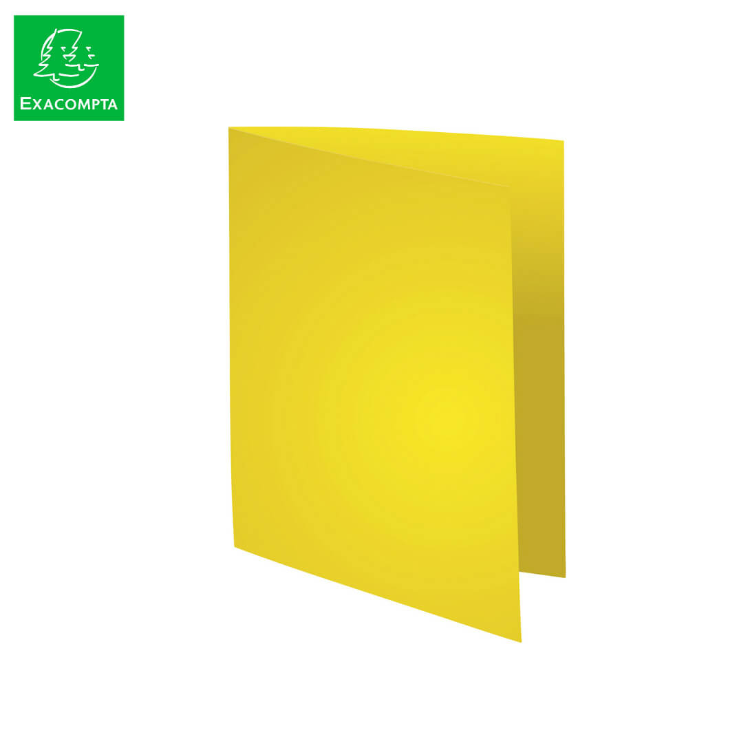 Pack 100 subcarpetas A4 80g color amarillo