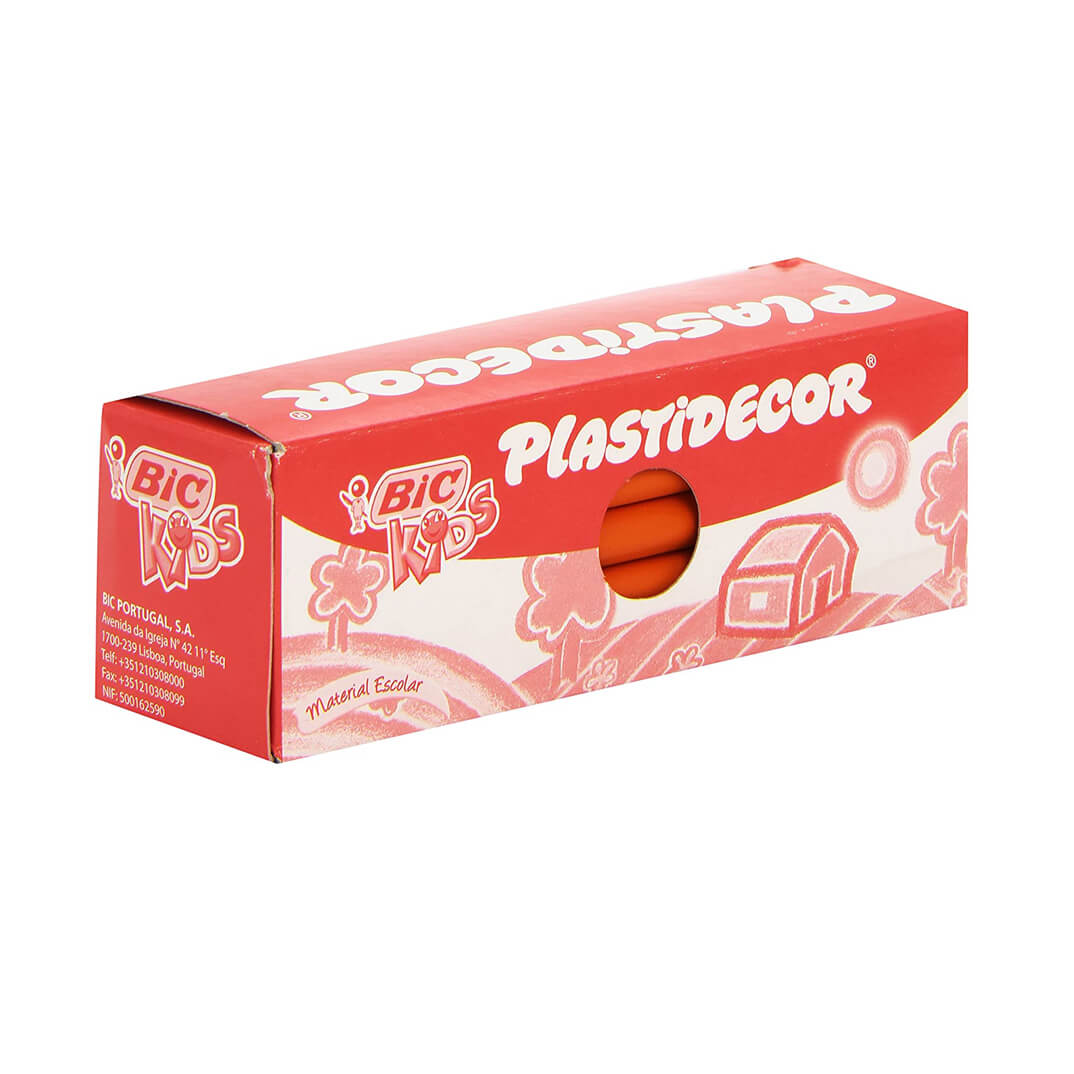 Caja 25 plastidecors naranja Bic kids