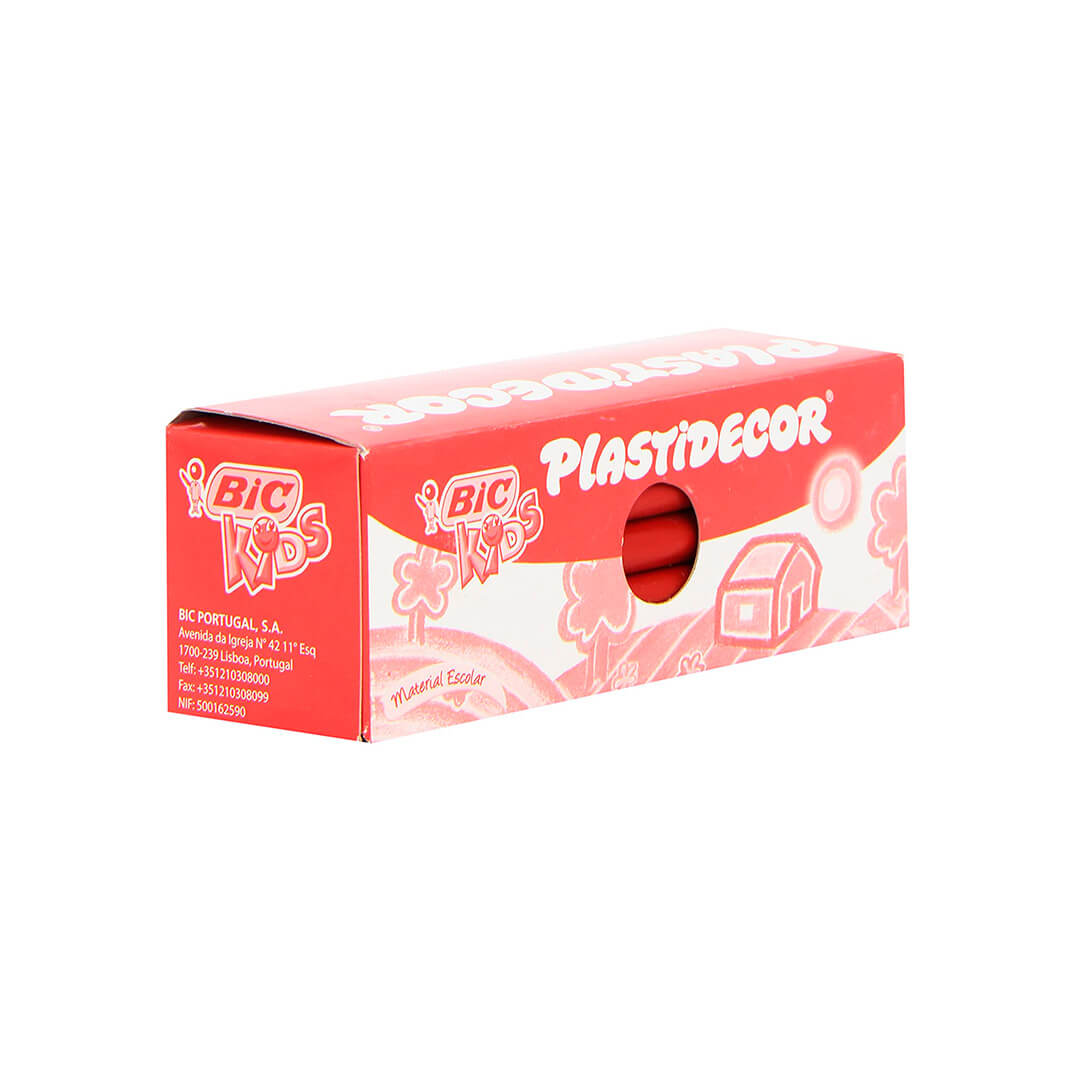 Caixa 25 plastidecors vermell Bic Kids