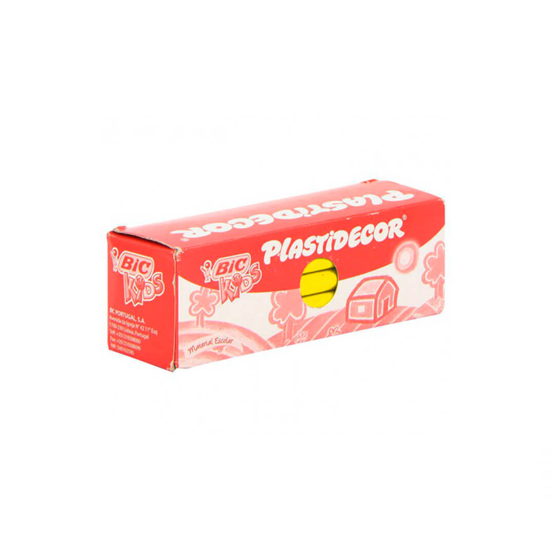 Caixa 25 plastidecors groc Bic Kids