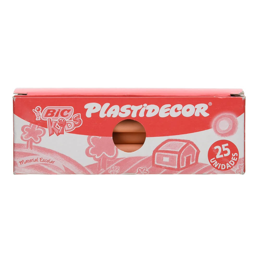 Caja 25 plastidecors carne Bic kids