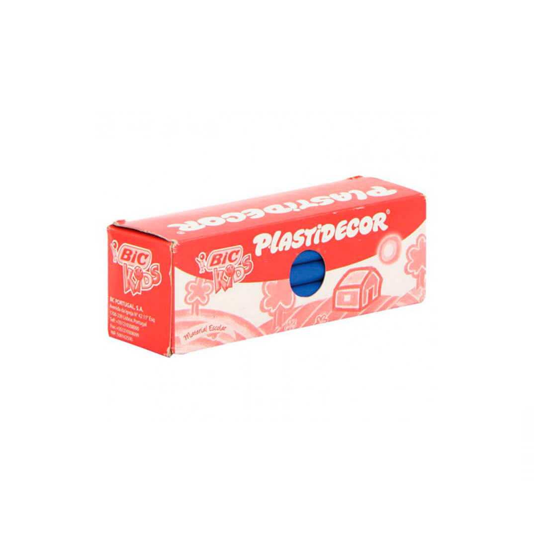 Caja 25 plastidecors azul claro Bic kids
