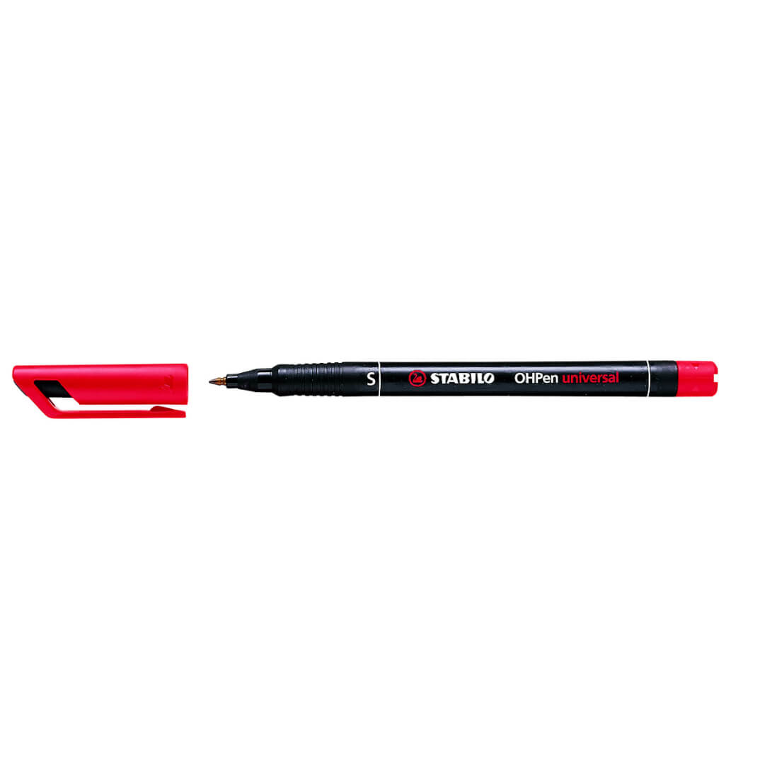 Rotulador Stabilo OHP punta super fina rojo