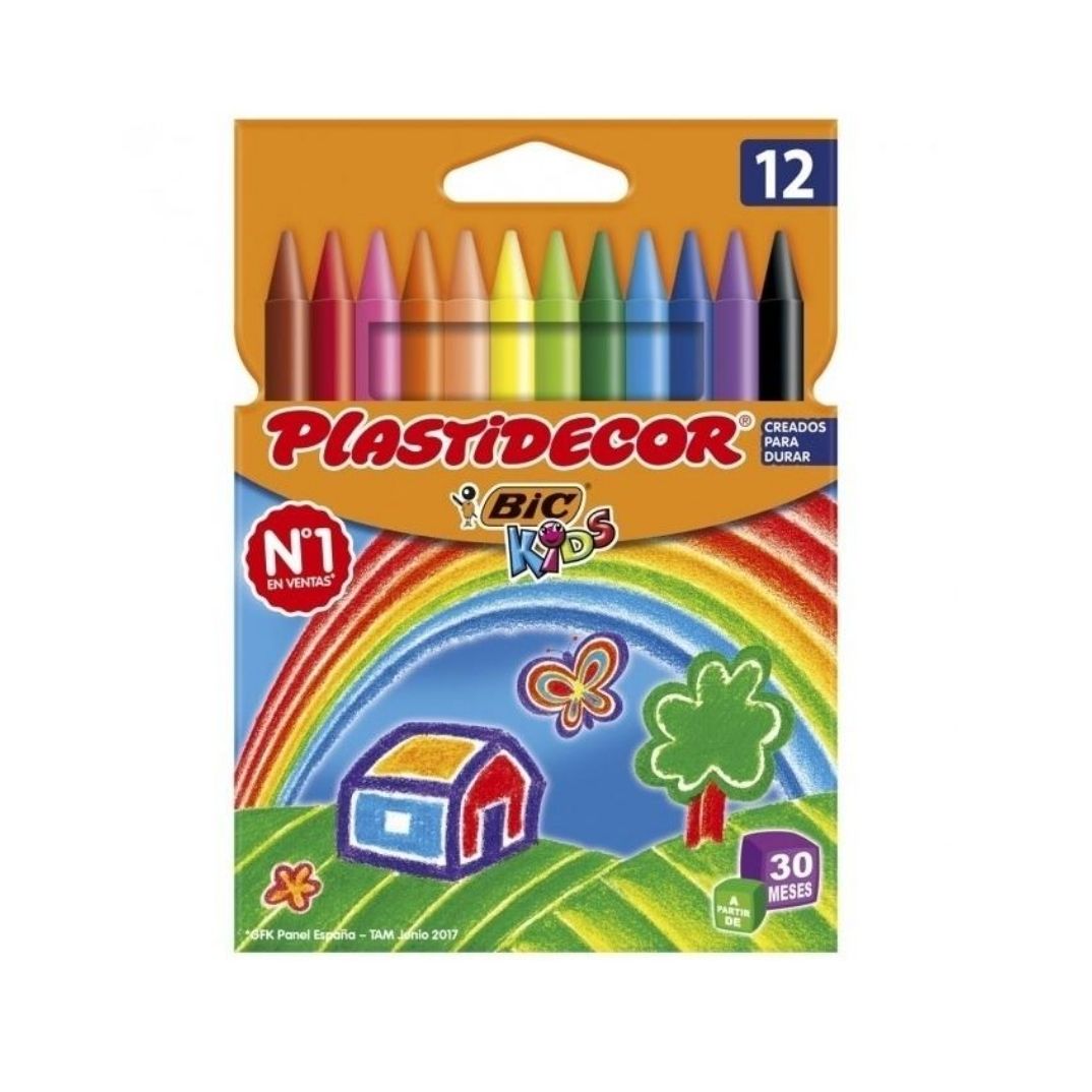 Estuche 12 plastidecors Bic kids