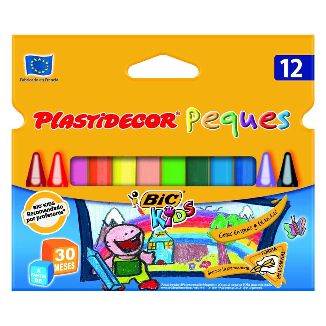 Estuche 12 plastidecors triangulo Bic kids