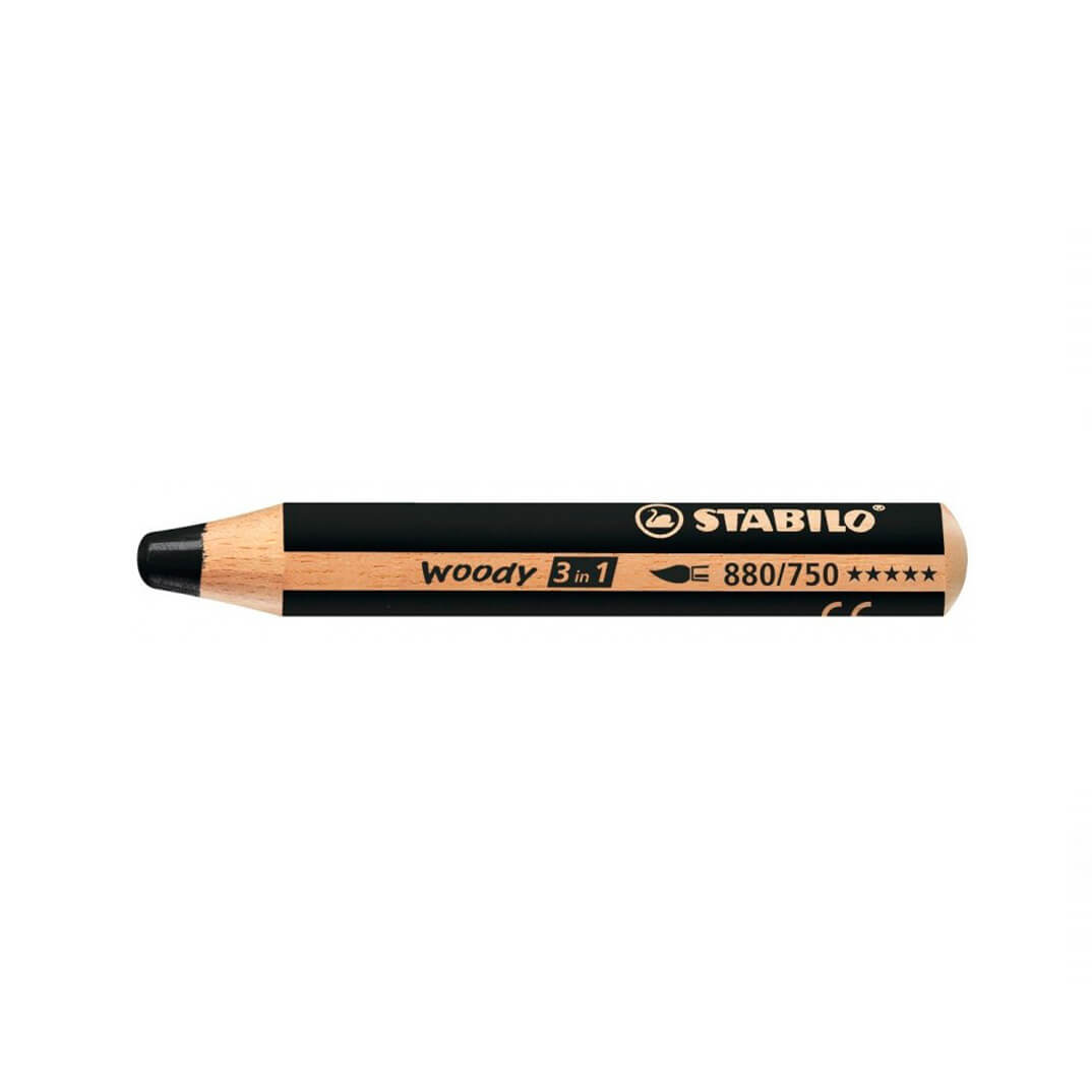 Llapis Stabilo Woody 3 en 1 negro