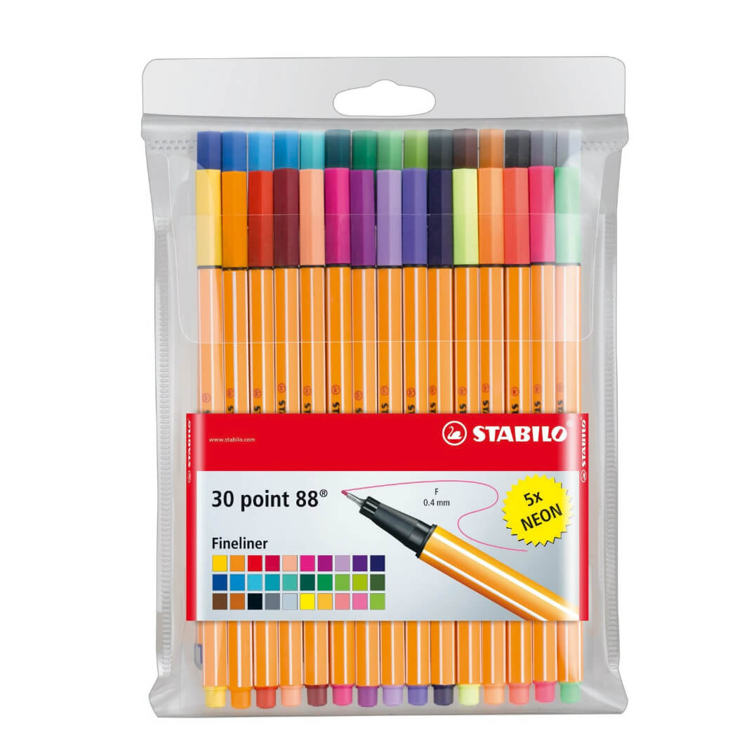 Estoig de 30 Stabilo point 88 colors