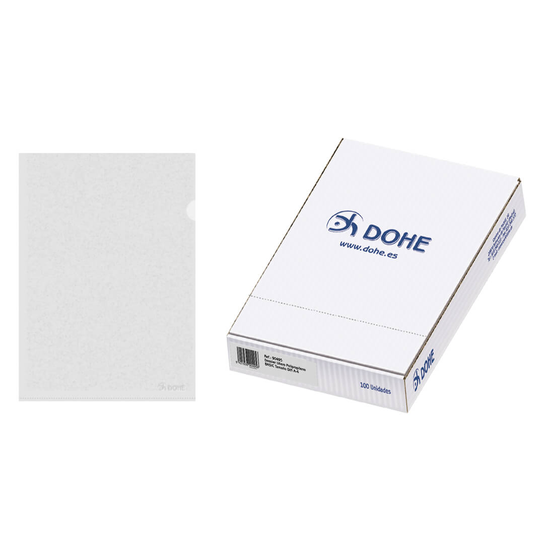 Dossier uñero A4 PP basic (100u)