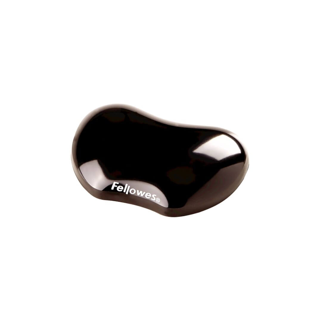 Mini reposamuñecas gel crystal Fellowes negro