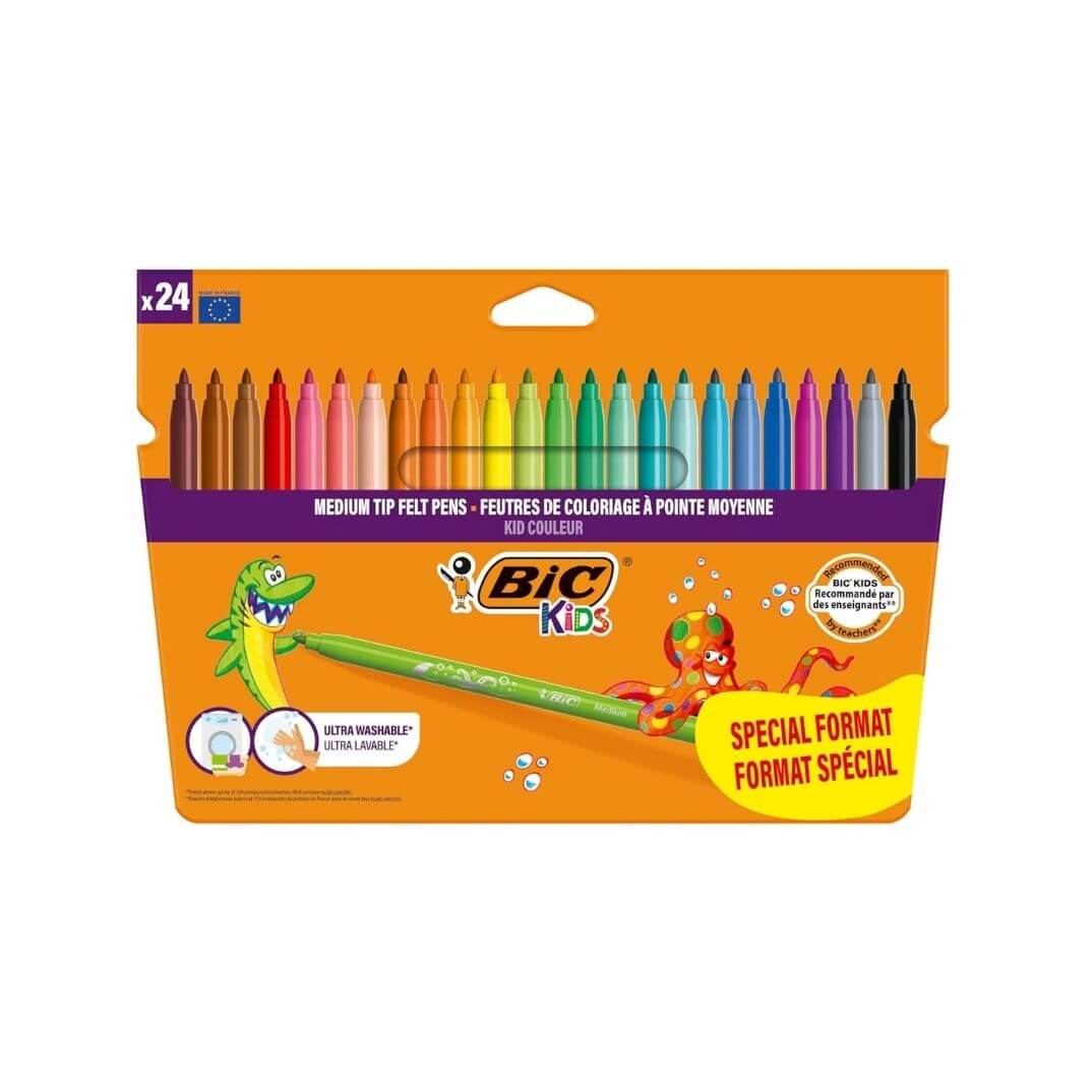 Caja 24 rotuladores Bic kids color