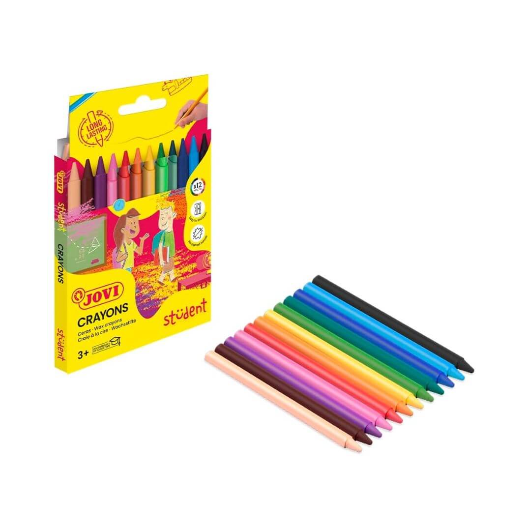 Caixa 12 ceres Jovi plàstiques colors assortits