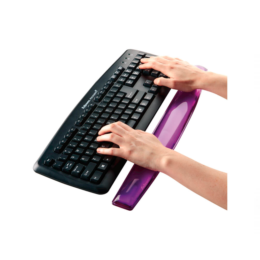 Reposamuñecas teclado gel Crystal violeta