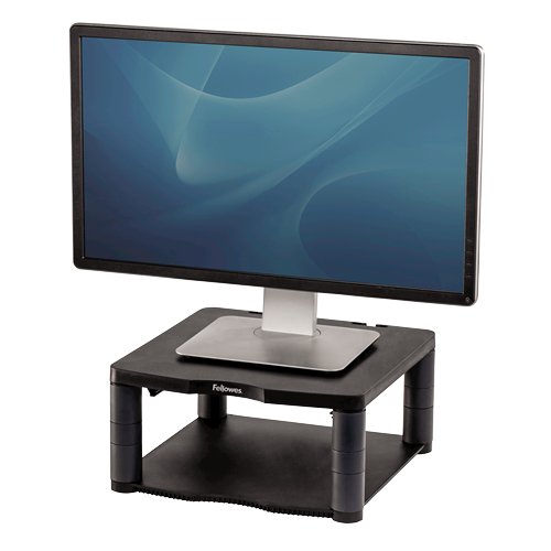 Elevador per a monitor premium Fellowes Negre
