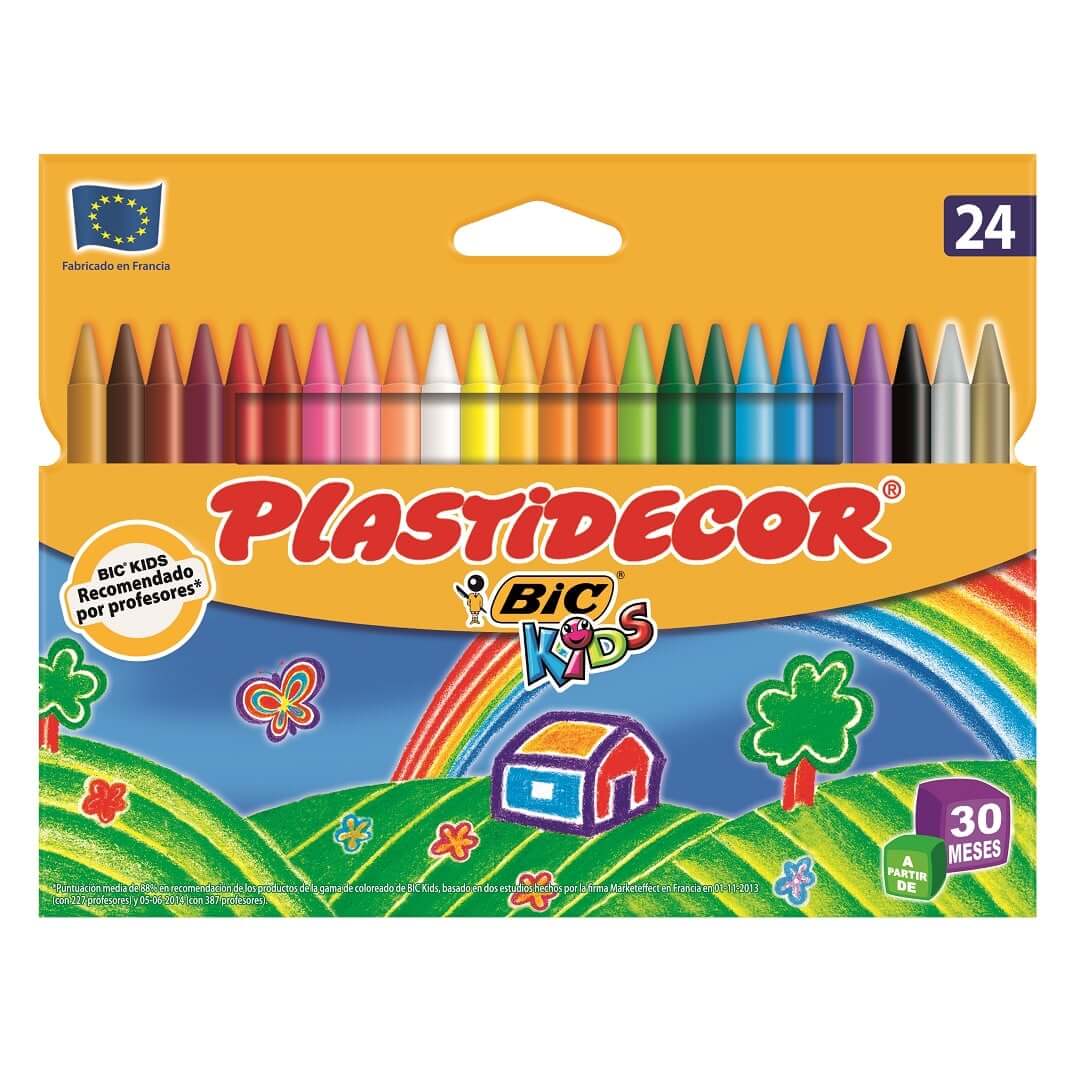 Estoig 24 plastidecors Bic kids