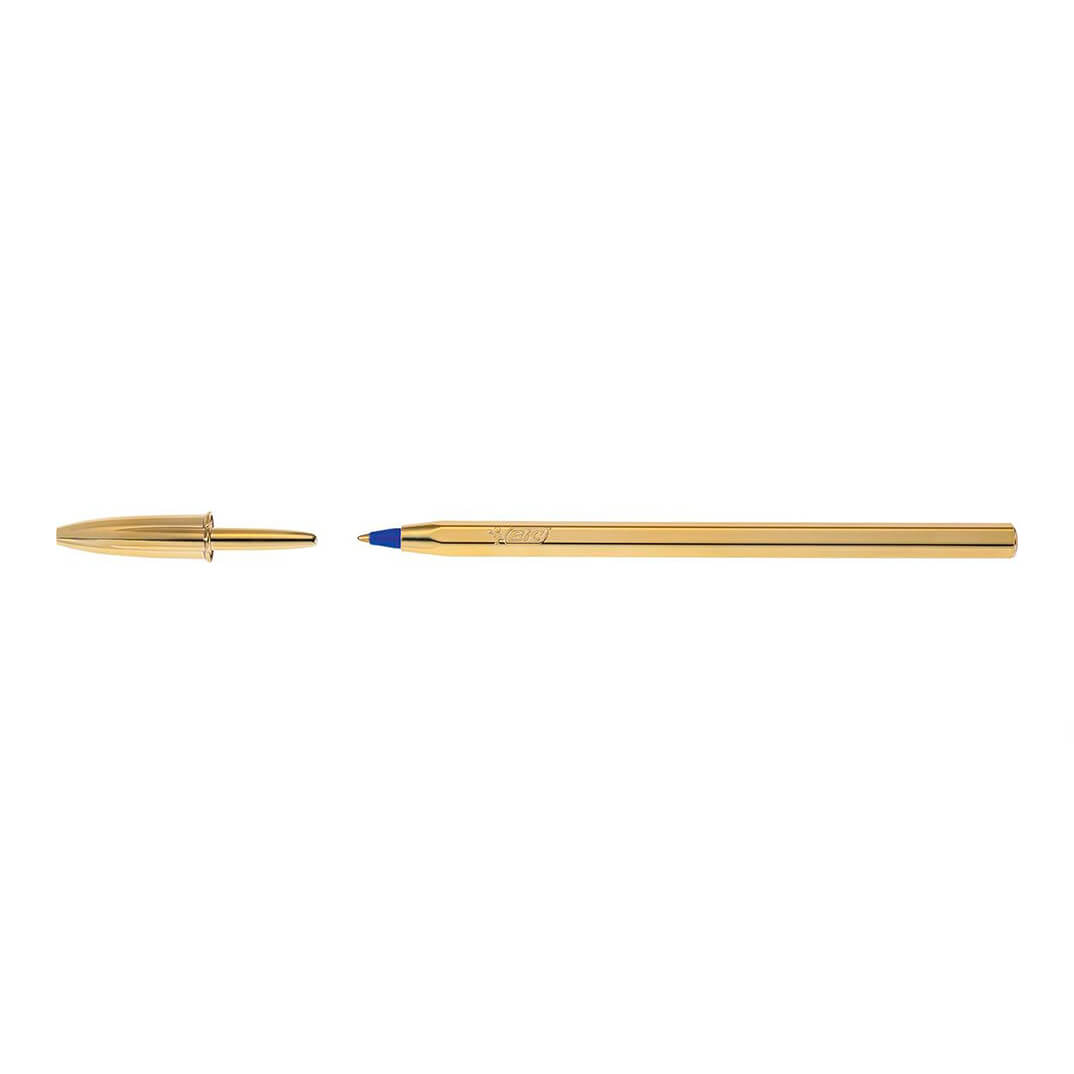 Bolígrafo Bic Shine Celebrate cuerpo dorado