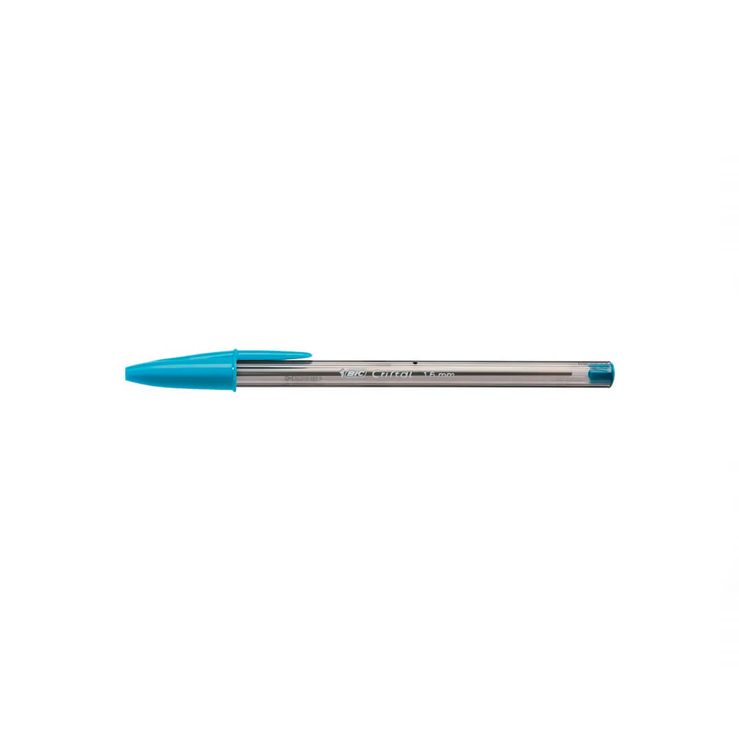 Bolígrafo Bic Cristal Fun azul turquesa