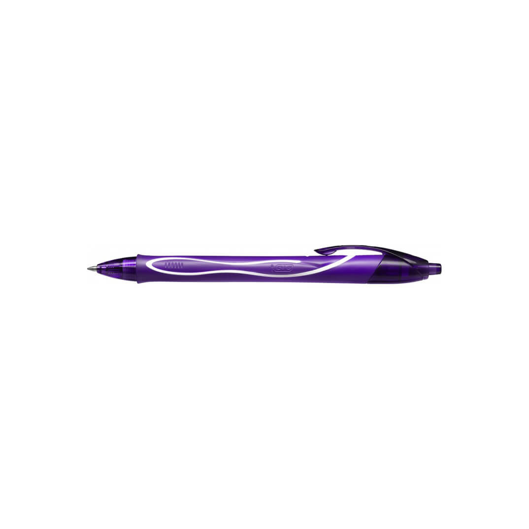 Bolígrafo Bic Gel-ocity Quick Dry gel púrpura