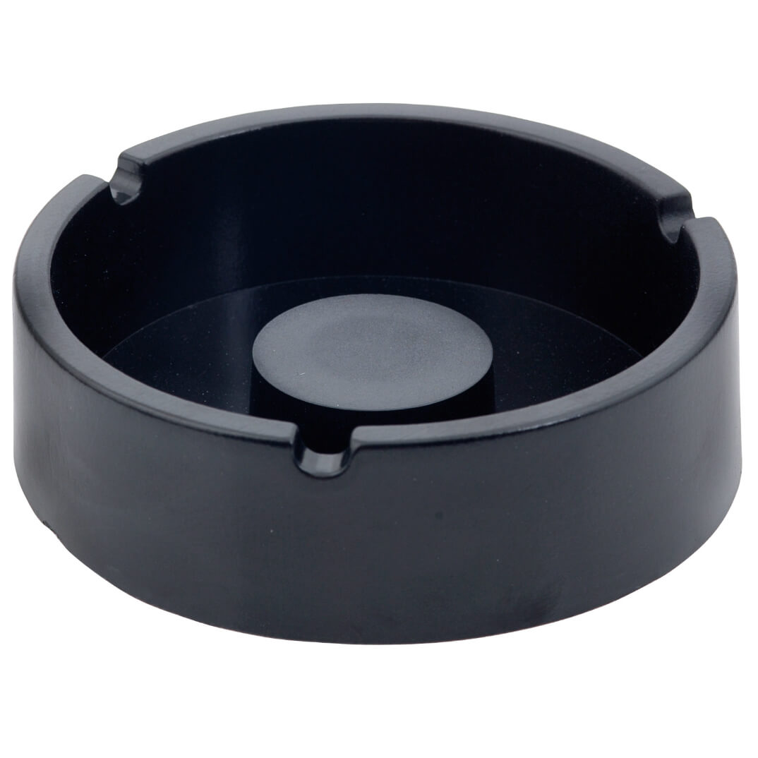 Cendrer rodó negre 105mm