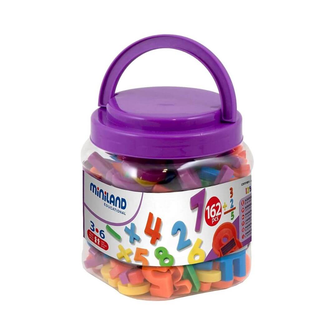 Juego Miniland números magnéticos